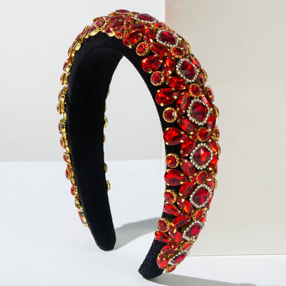 Baroque Wide Velvet Headband Vintage Elegant Hair Accessory