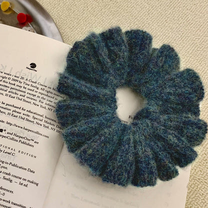 High-Quality Alpaca Wool Soft Hair Ties Oversized Hair Accessories