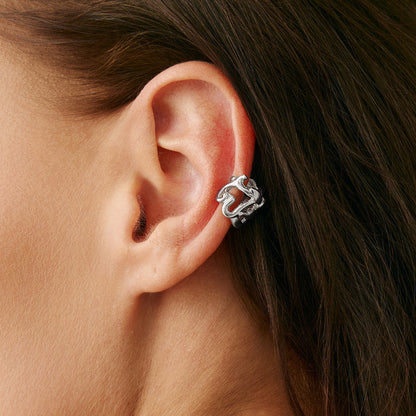 Geometric Metal Teardrop Earrings Fashion Statement Hoops