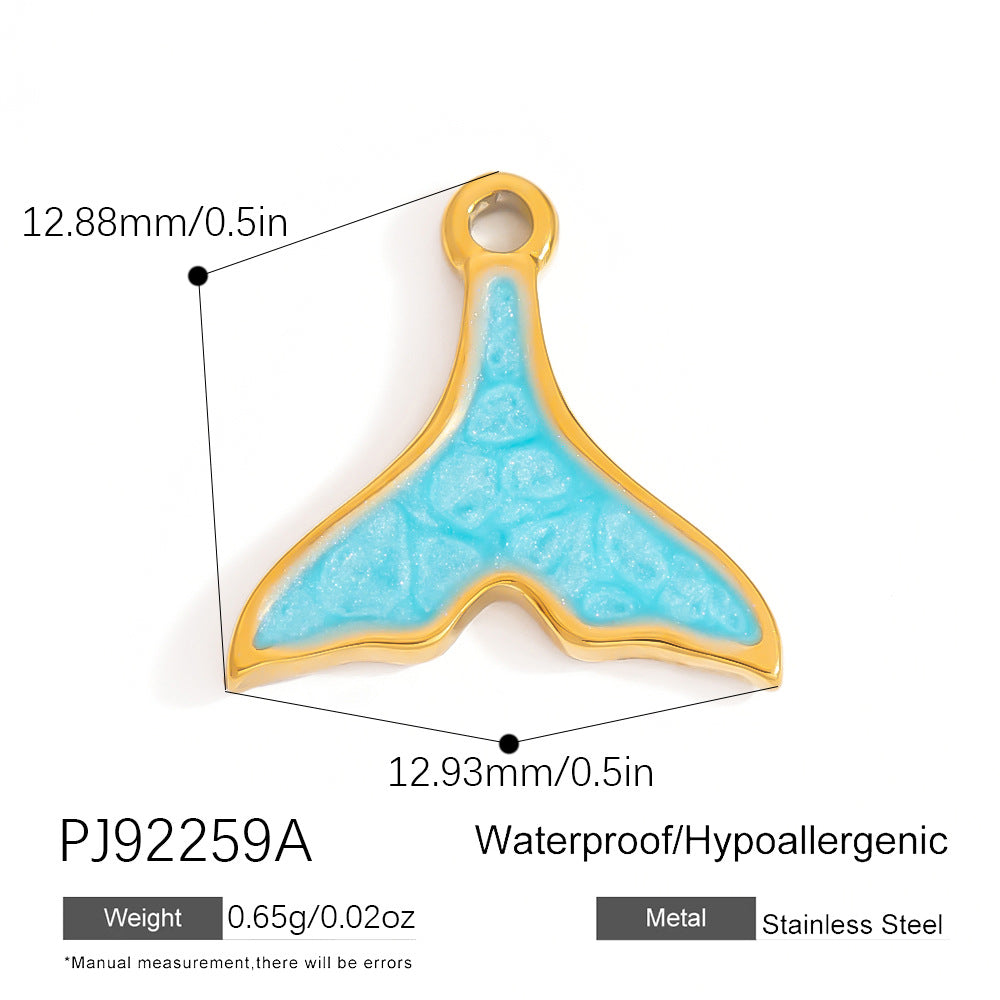 DIY Stainless Steel Shell Pendant Jewelry Trendy Fashion Necklace Bracelet Earrings