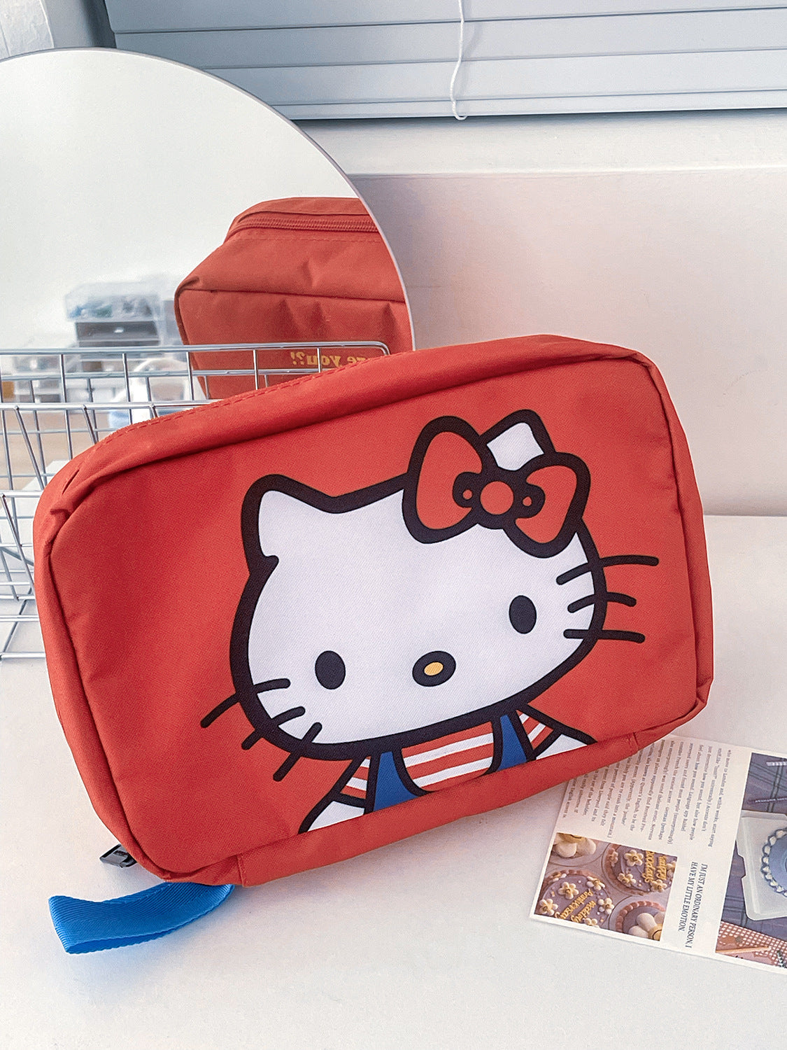 Hellokitty Foldable Makeup Bag Cute Cartoon Travel Organizer