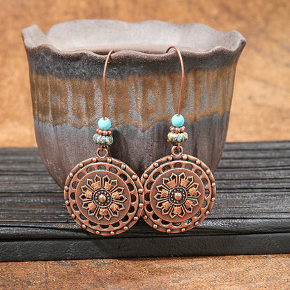 Bohemian Long Geometric Tassel Earrings Jewelry Set