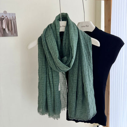 Scarvii - Colorful Pleated Waffle Scarf