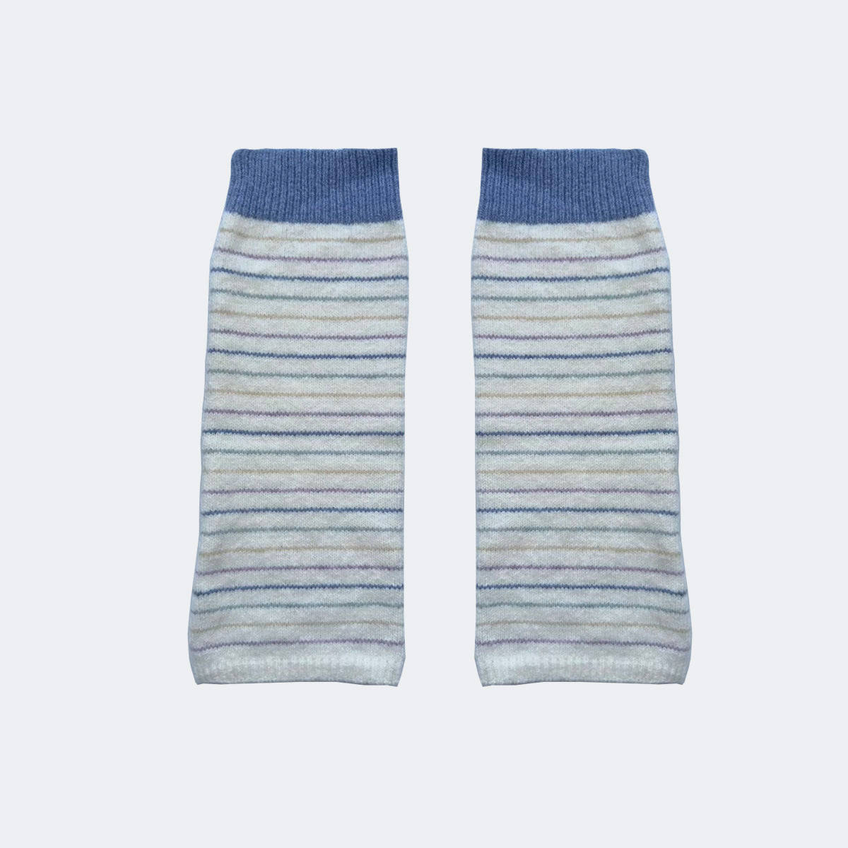 Color Block Wool Blend Knitted Leg Warmers for Women