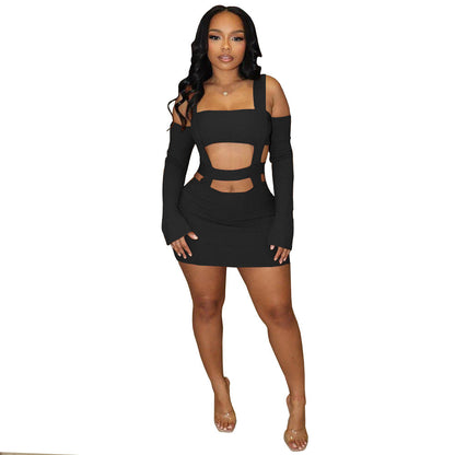 Sexy Hollow Backless Bodycon Mini Dress