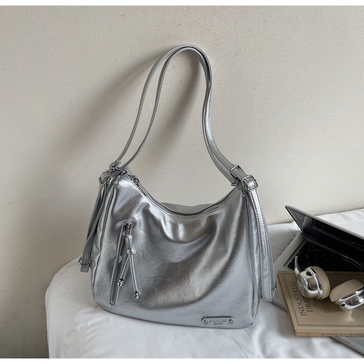 Retro Large Tote Bag for Women Stylish Casual Shoulder Bag