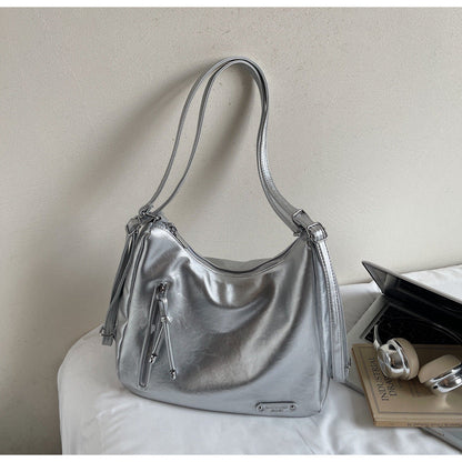 Retro Large Tote Bag for Women Stylish Casual Shoulder Bag