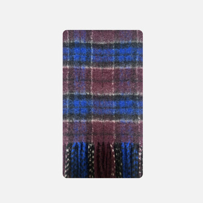Soft Winter Color Contrast Plaid Warm Scarf