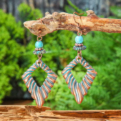 Bohemian Geometric Tassel Earrings Exotic Vacation Jewelry