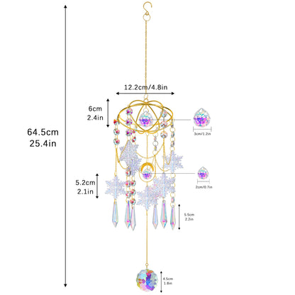 Crystal Snowflake Rainbow Window Hanging Suncatcher