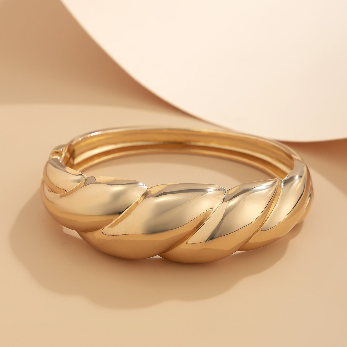 Irregular Openwork Alloy Spring Bracelet Set
