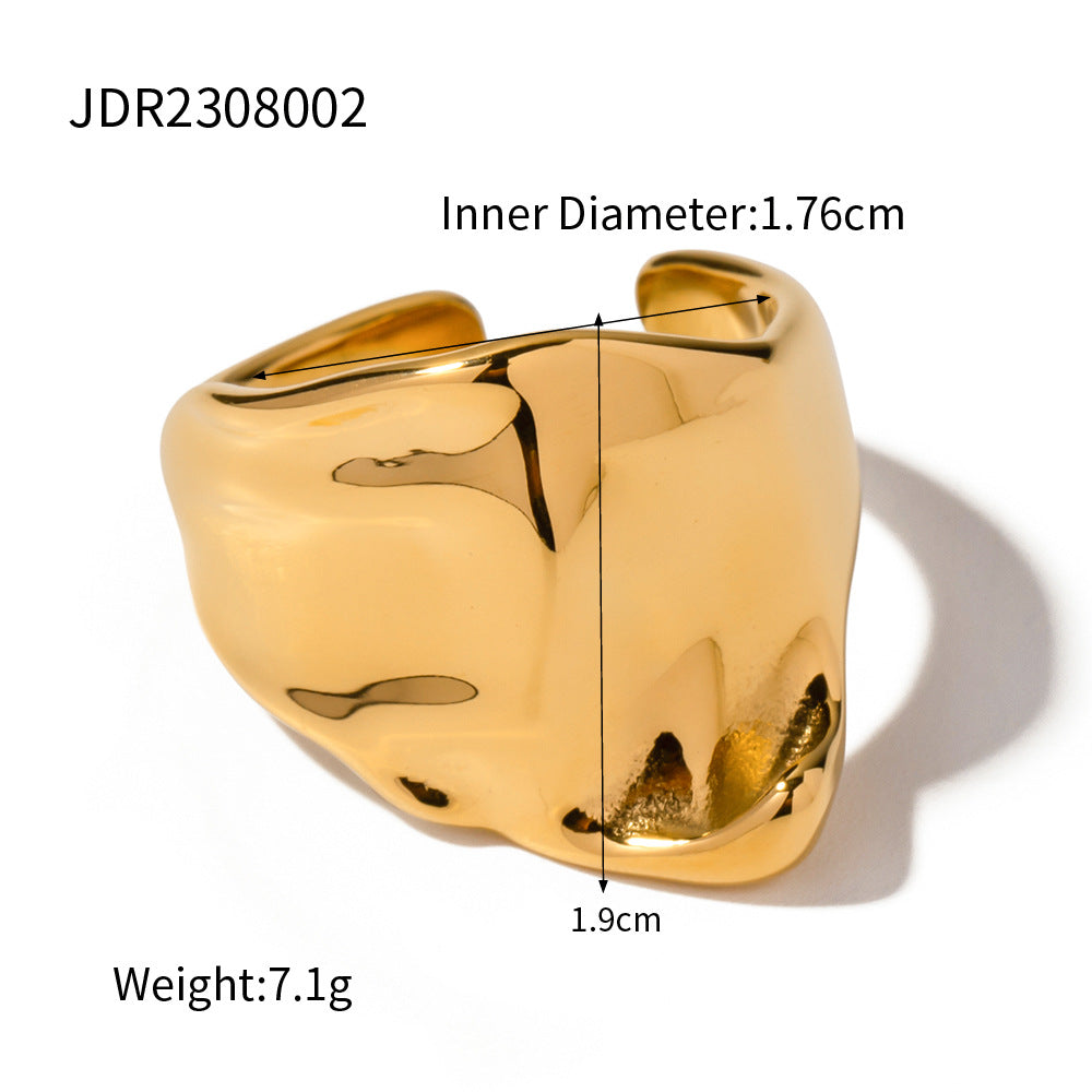 Wave Diamond Vintage Ring