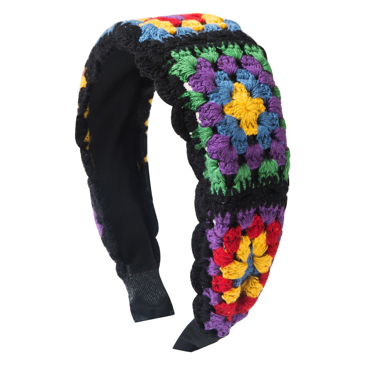 Korean Style Knitted Flower Headband Handmade Bohemian Hair Accessory