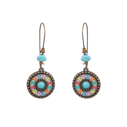 Geometric Handmade Tassel Earrings Retro Bohemian Accessories