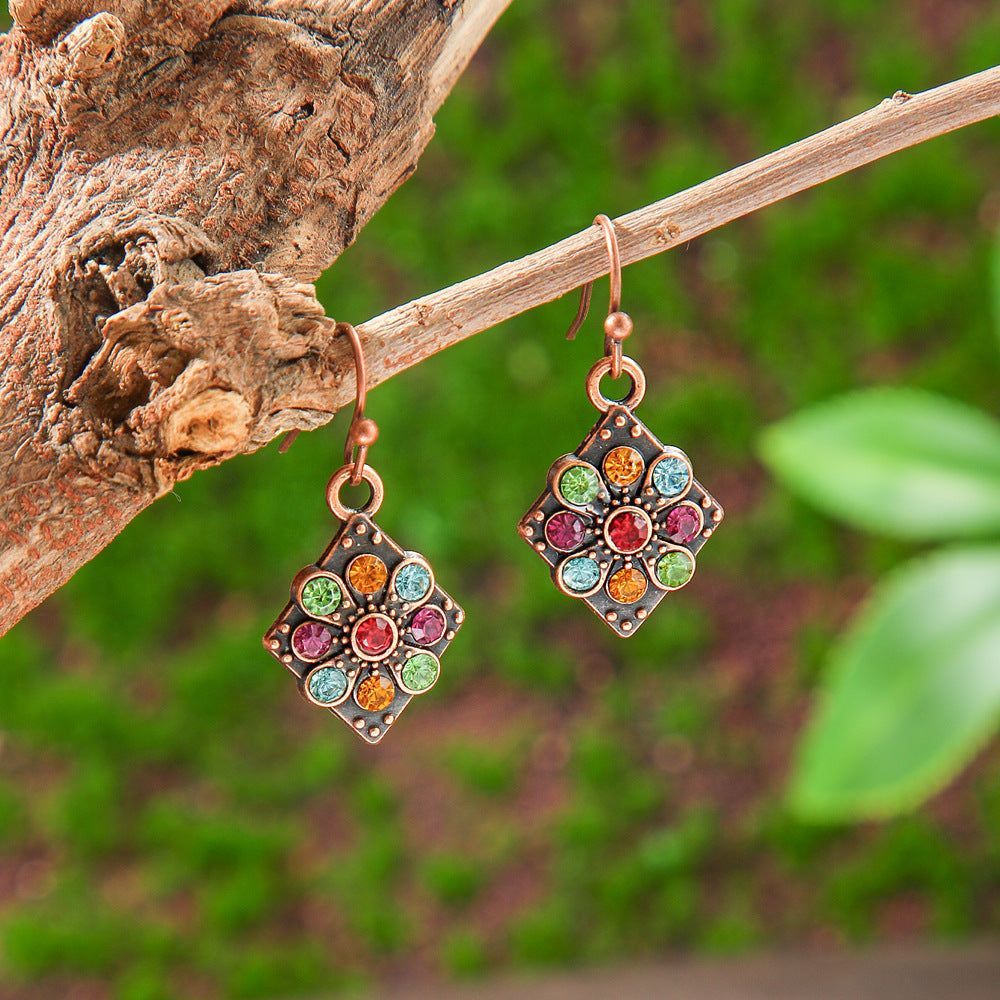 Bohemian Geometric Drop Earrings Zinc Alloy Dangle Jewelry