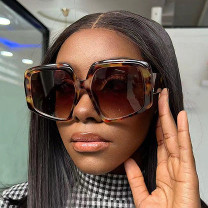 Trendy Oversized Oval Sunglasses for Women