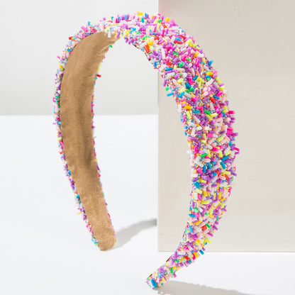 Fashionable Wide Headband with Geometric Design for Women