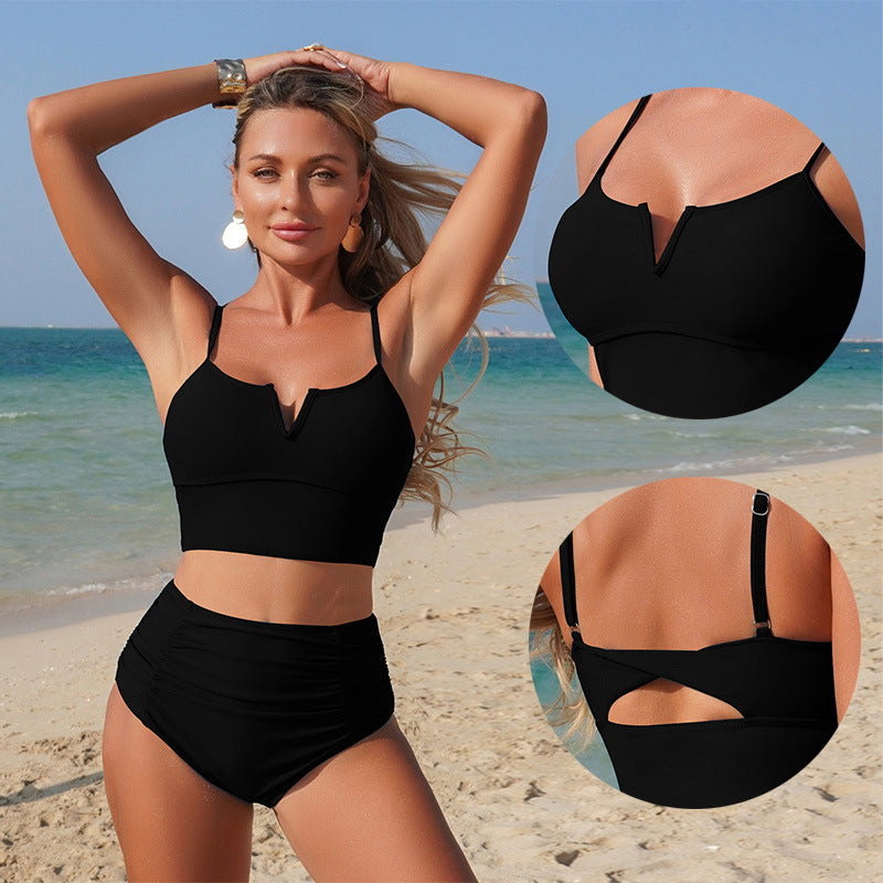 Women’S Two-Piece Bikini Swimsuit Quick-Dry High Elasticity