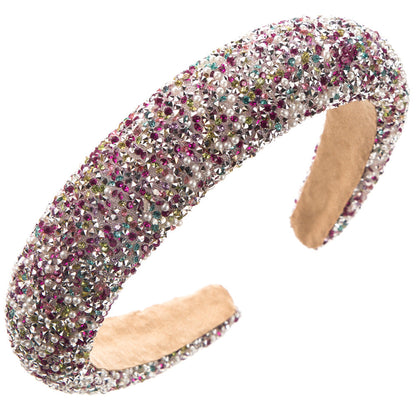 Trendy Pearl Hairband With Rhinestones for Women