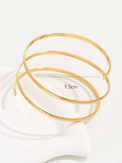 Simple Layered Punk Arm Cuff