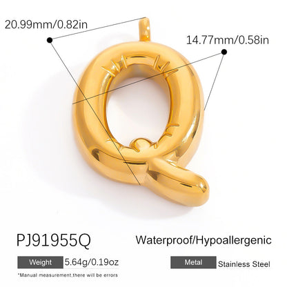Stylish Stainless Steel Letter Pendant Jewelry