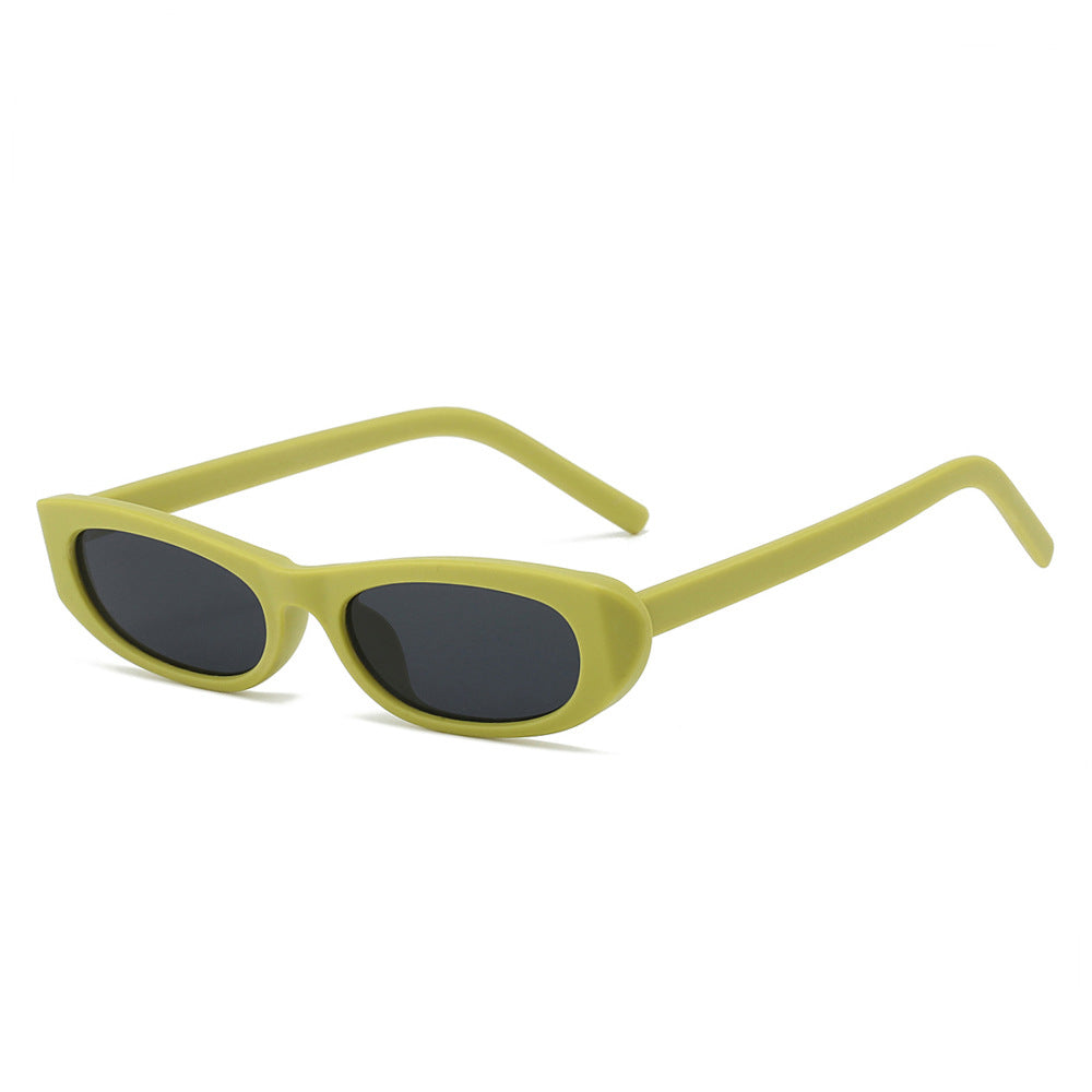 Cat Eye Narrow Frame Sunglasses Trendy UV400 Protection