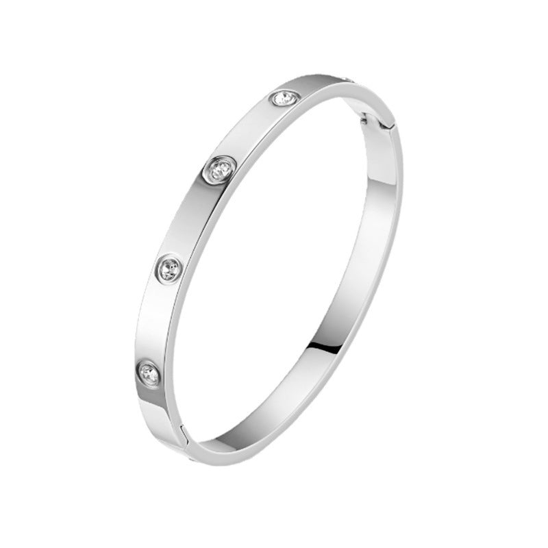 Starlight Stainless Steel Bracelet Elegant Gold-Plated Jewelry