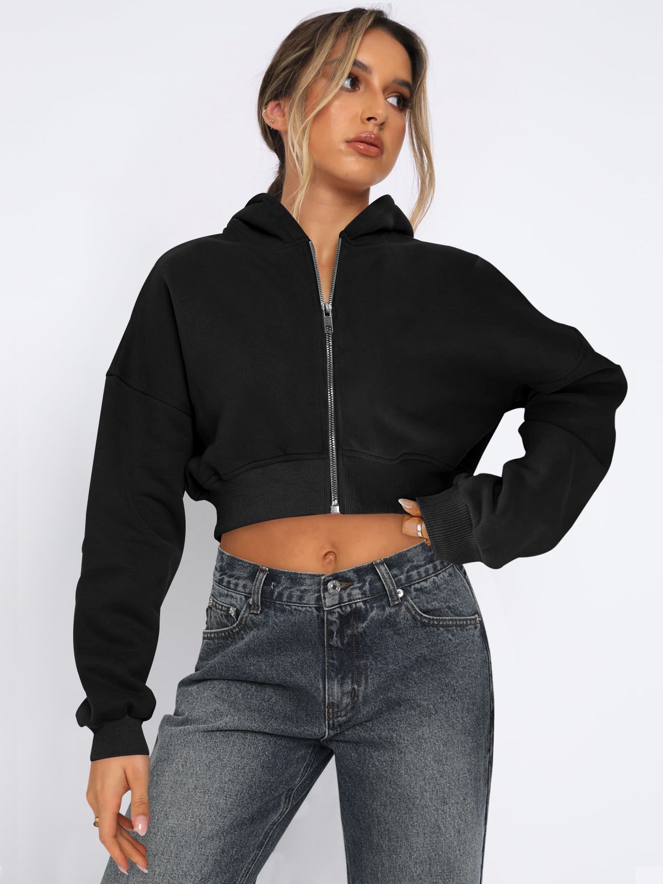 Women’s Trendy Casual Hoodie with Zipper