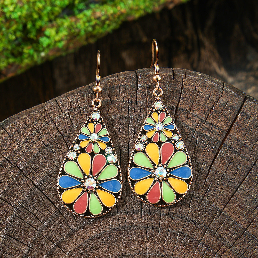 Trendy Ethnic Style Tassel Earrings Colorful Jewelry
