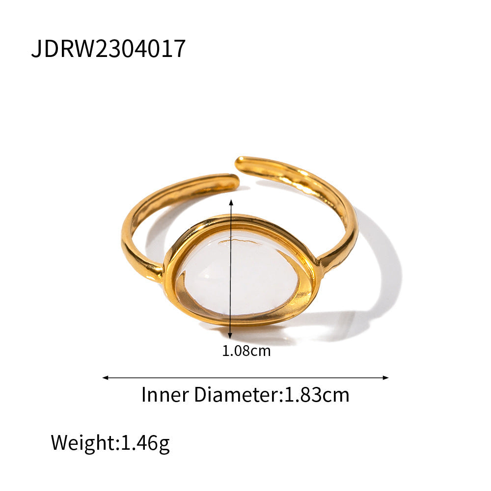 Love Color Block Adjustable Rings
