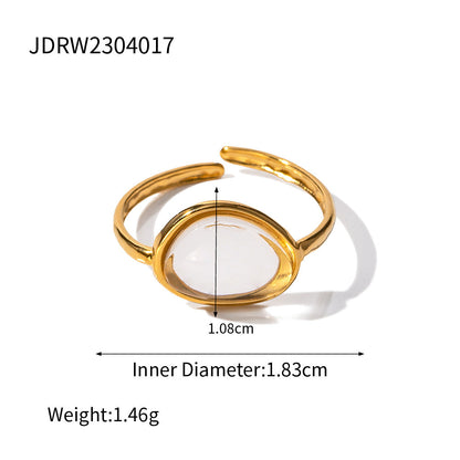 Love Color Block Adjustable Rings