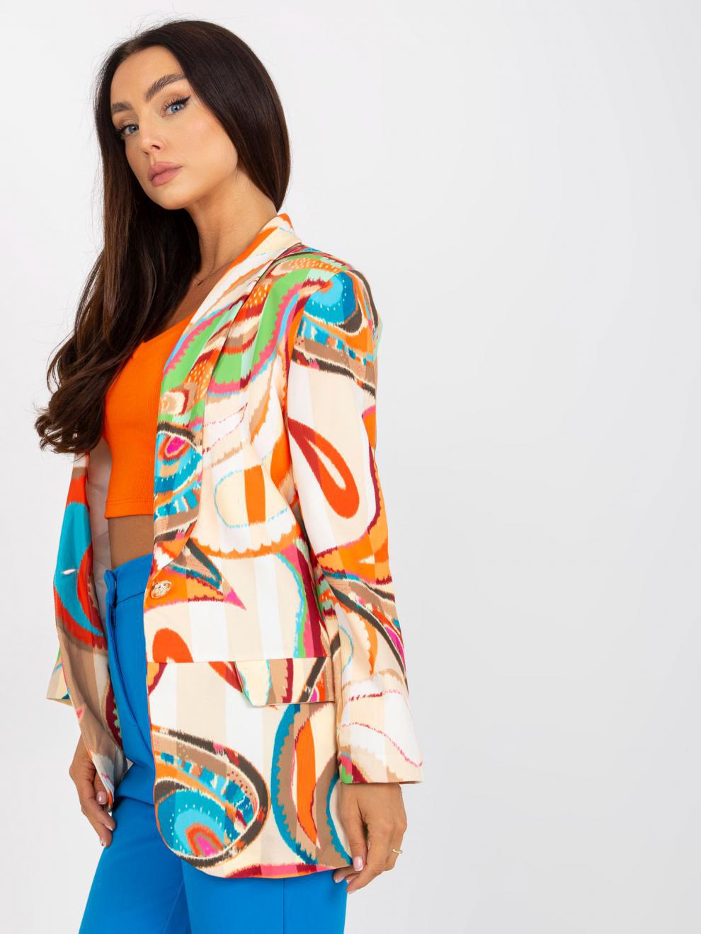 New Hot Color Pattern Blazer Outwear