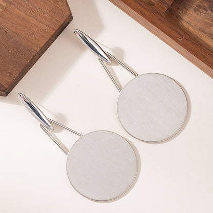 Geometric Circle Earrings Stylish Slimming Design For Women