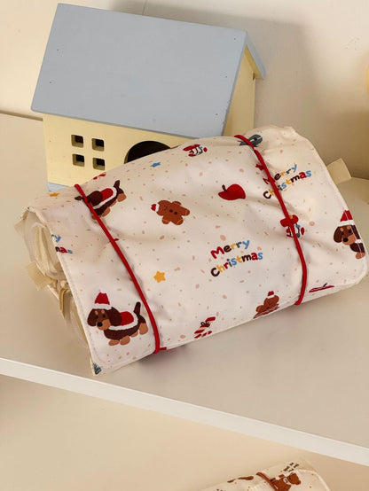 Cute Bear Makeup Bag Portable Large Capacity Travel Organizer