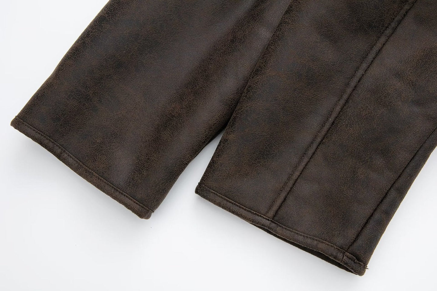 Oversized Plush Faux Suede Winter Coat