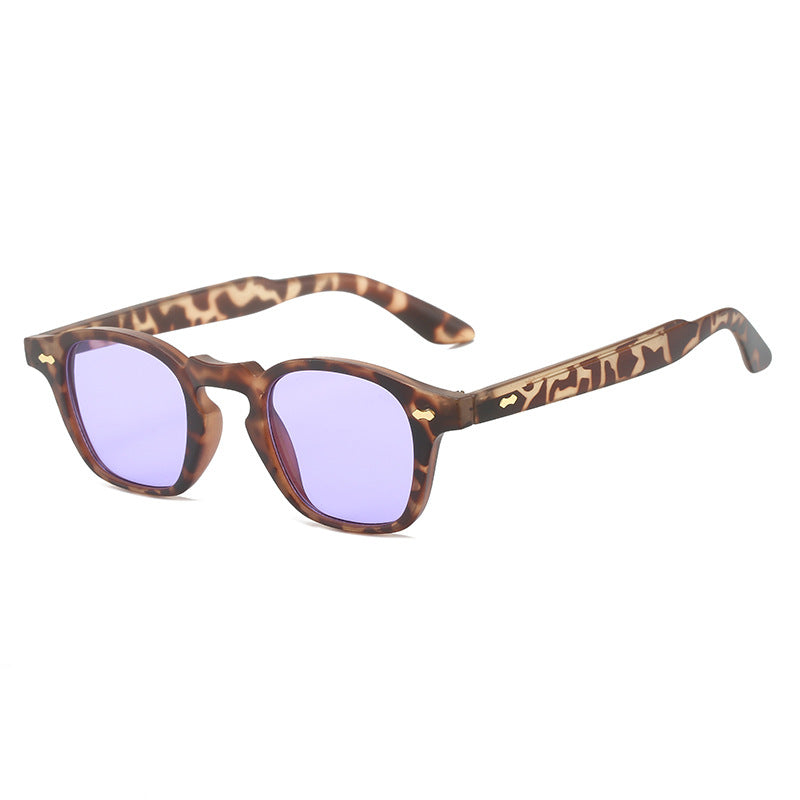 Trendy Punk Hip Hop Square Sunglasses with Metal Blends