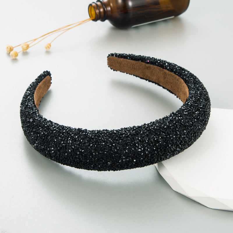 Trendy Pearl Hairband With Rhinestones for Women