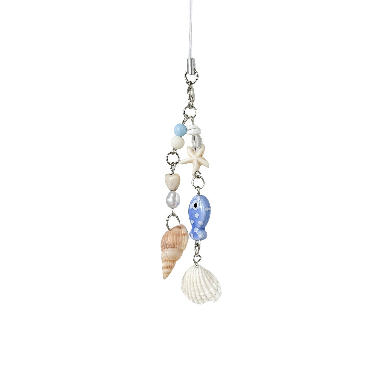 Cute Seashell Starfish Keychain Bag Charm