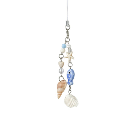Cute Seashell Starfish Keychain Bag Charm