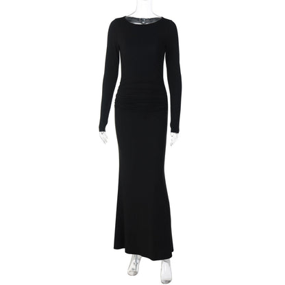 Trendy Hollow Back Bodycon Dress for Parties