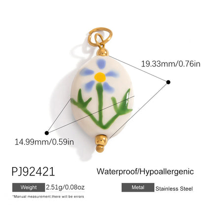 Stylish Floral Stainless Steel Necklace for Women