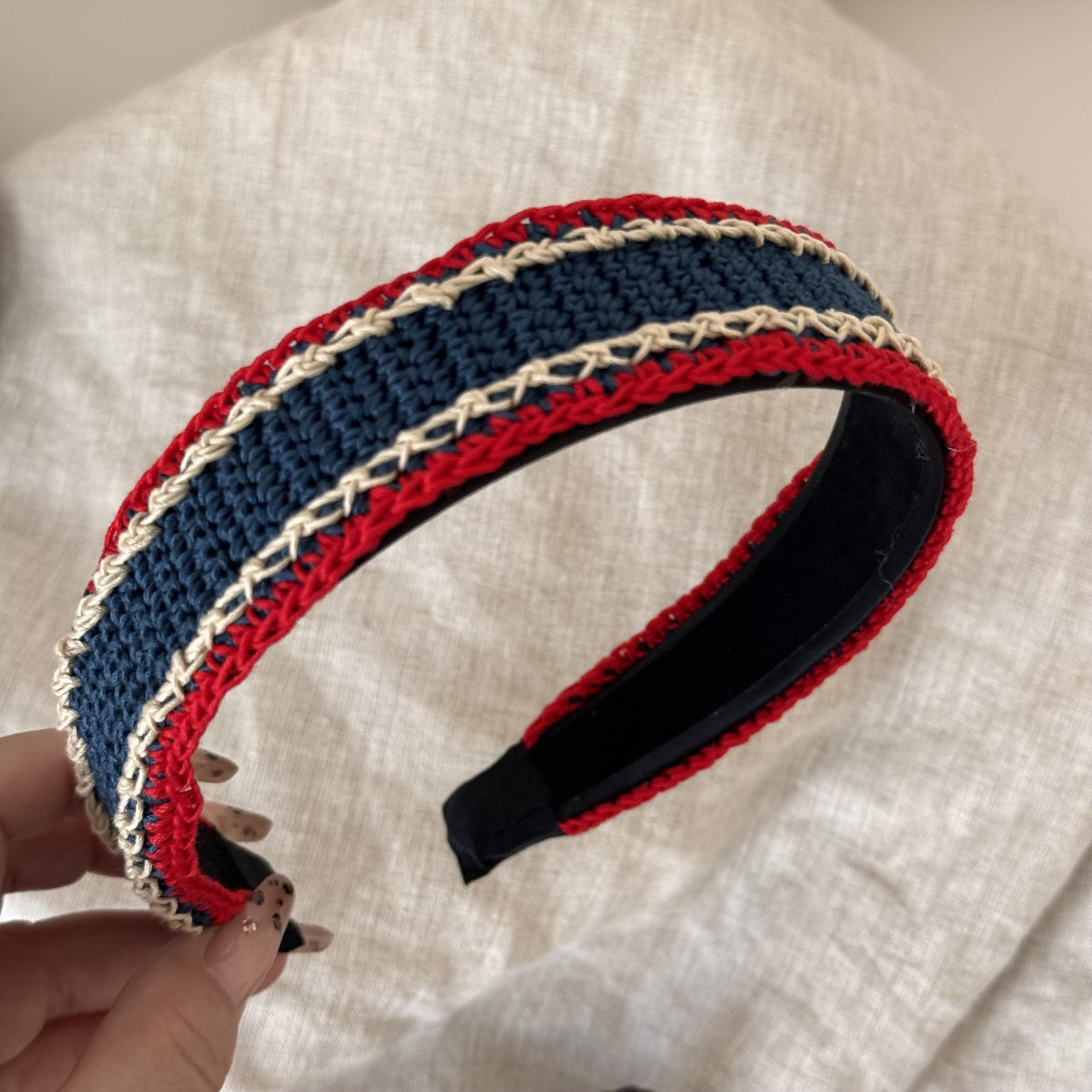 Cute Color Contrast Stretchy Knit Hair Tie