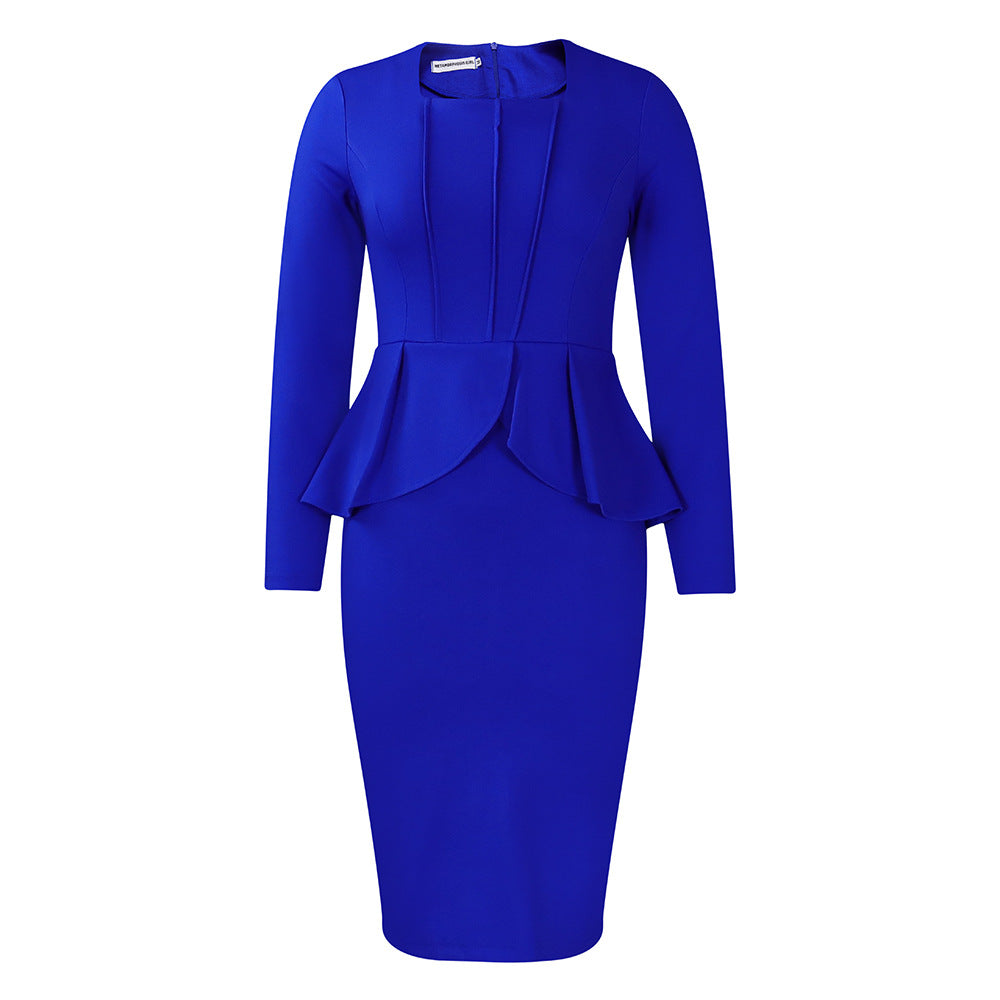 Elegant Ruffle Hem African Dress For Women