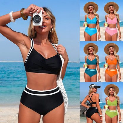 New Women'S Bikinis High Elastic Quick-Dry Swimwear