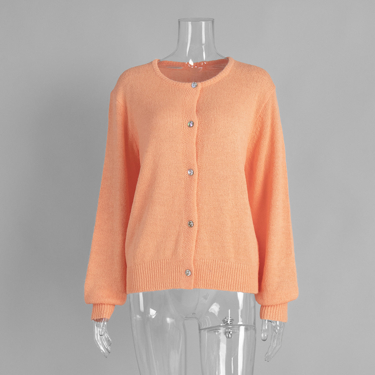Pastel Color Knit Cardigan Women Comfortable Casual Sweater