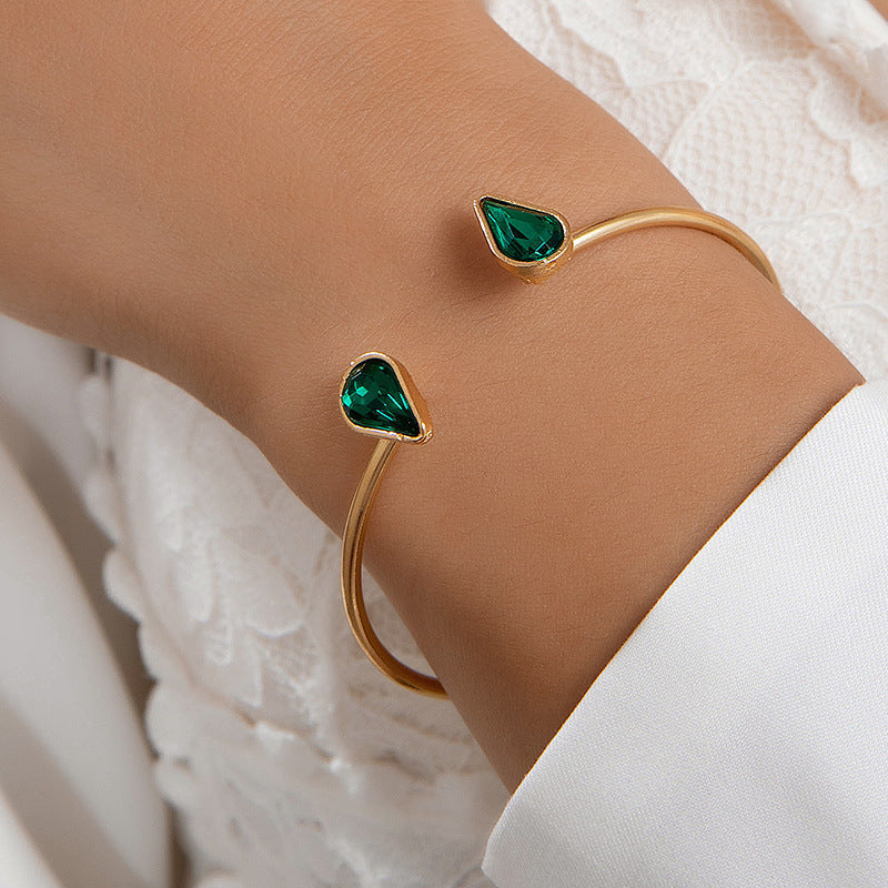 Floral Pearl Open Cuff Bracelet Stylish Fresh Design