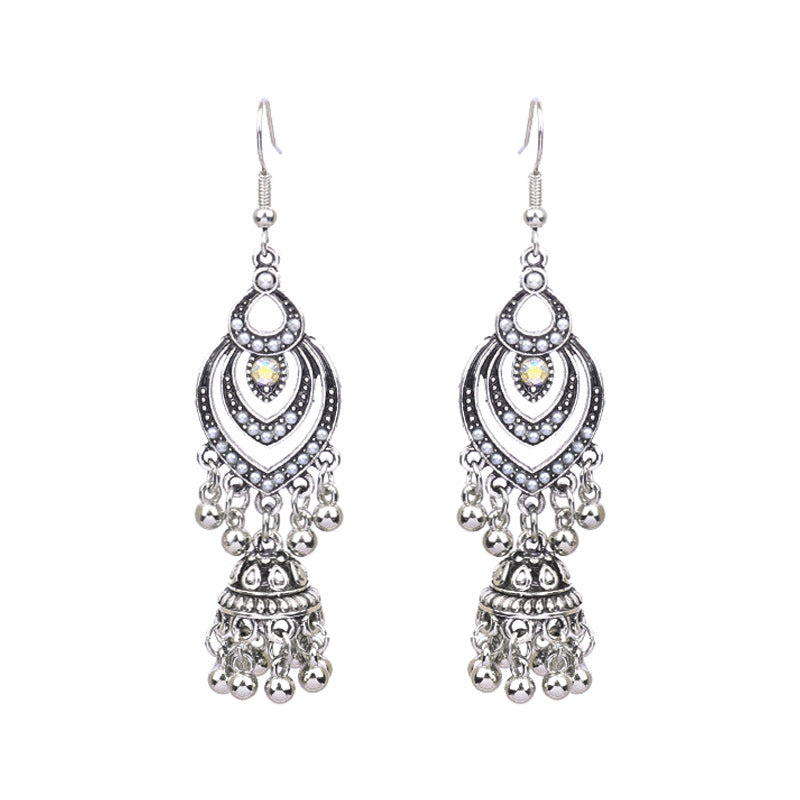 Fashionable Bohemian Long Earrings with Geometric Design