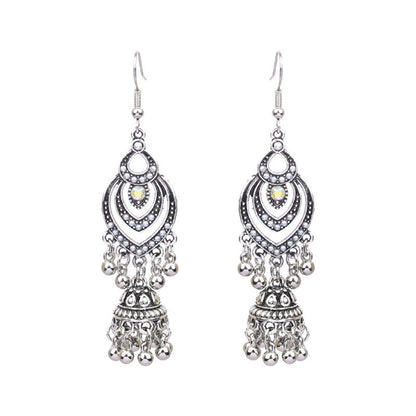 Fashionable Bohemian Long Earrings with Geometric Design