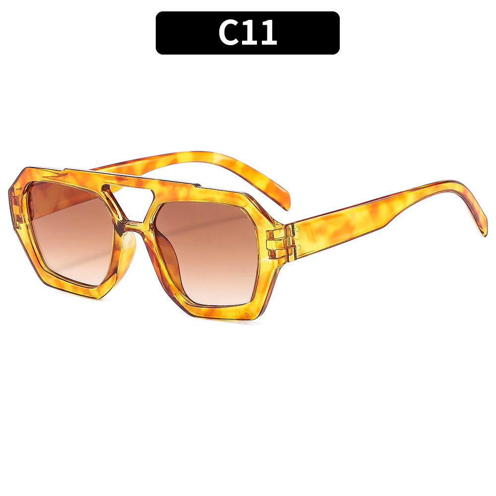 Trendy Pilot Sunglasses with UV400 Protection