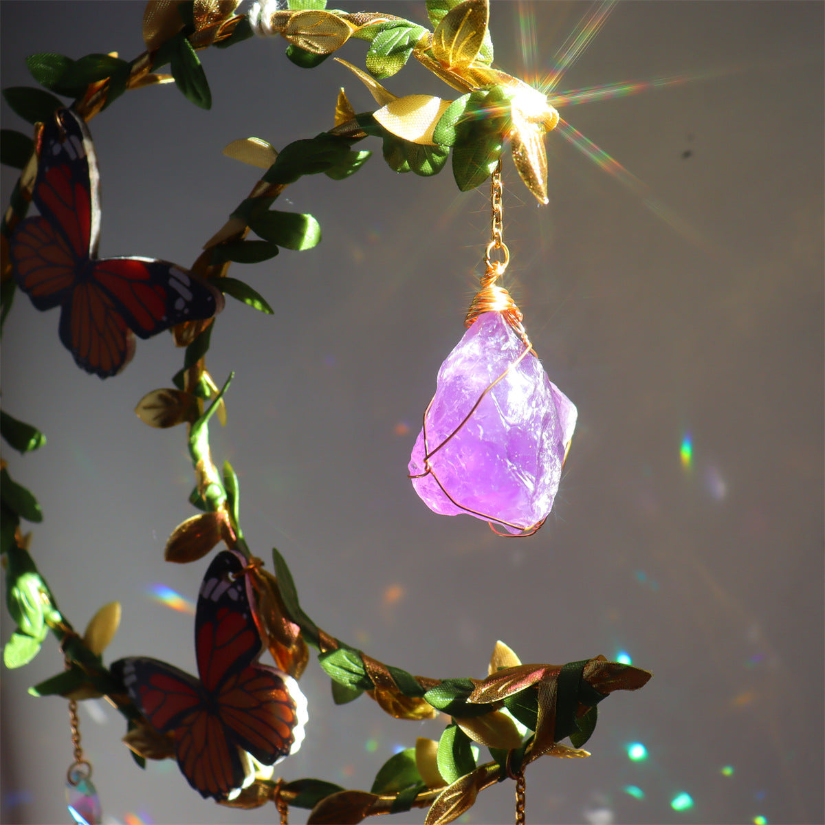 Leaves Cross Butterfly Moon Hangings